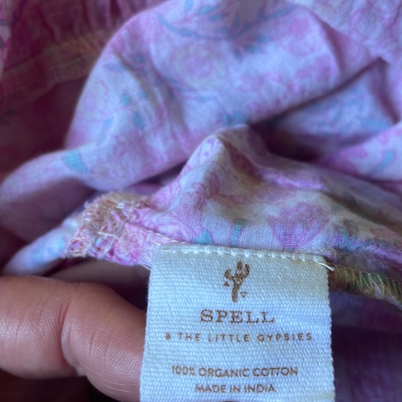 Spell | Little Gypsies Pink Folk Town Boho Dress | 5Y - Picture 12 of 13